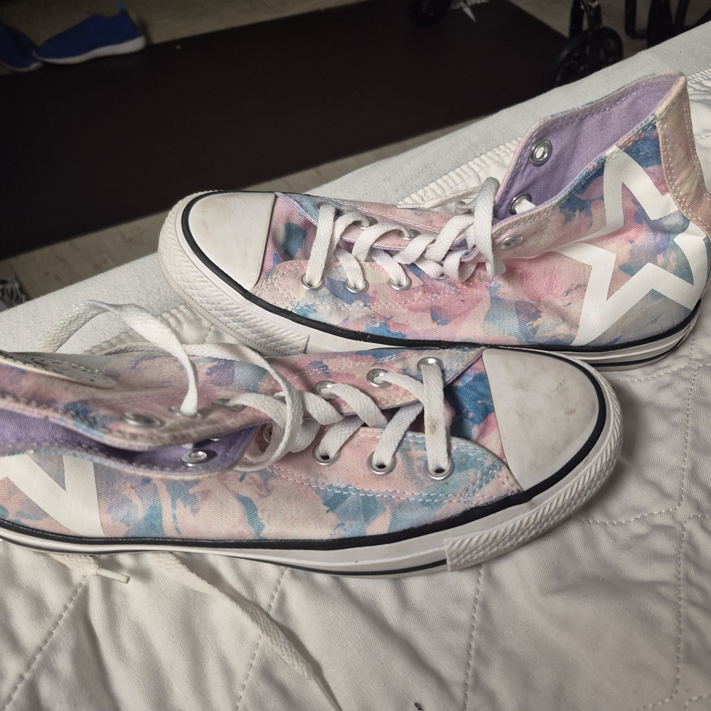 Converse Women's Pastel Tie-Dye High-Top Sneakers